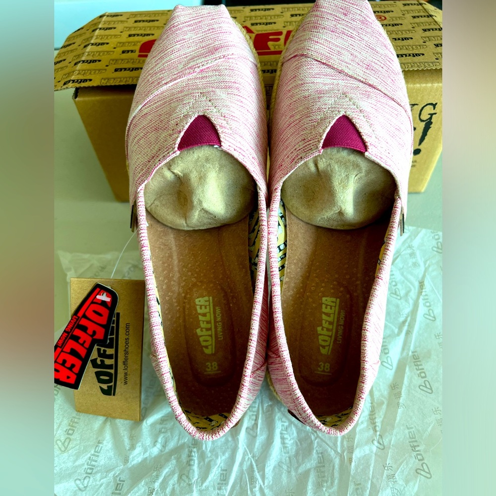 Loffler Shoes Korea - Lupee Nativo Pink Espadrille Slip on shoes